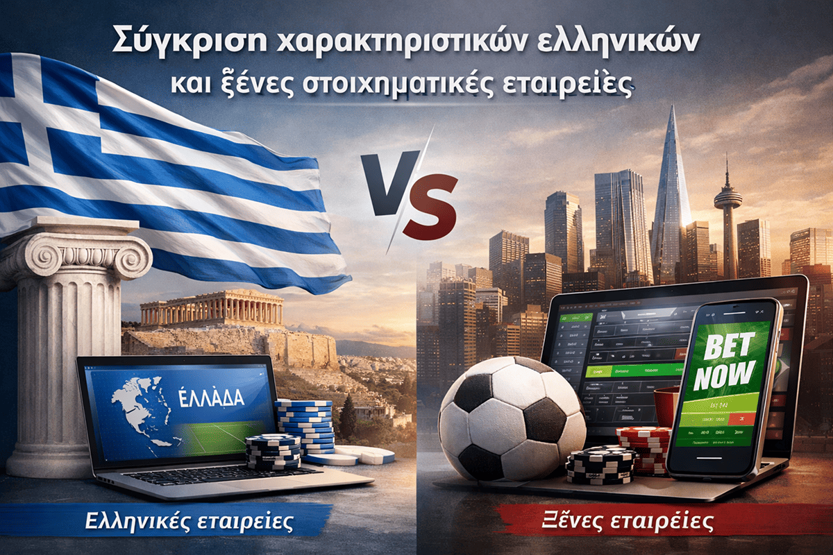 Αναλυτική Σύγκριση Χαρακτηριστικών Στοιχηματικών Εταιριών Εξωτερικού με Εγχώριες Πλατφόρμες