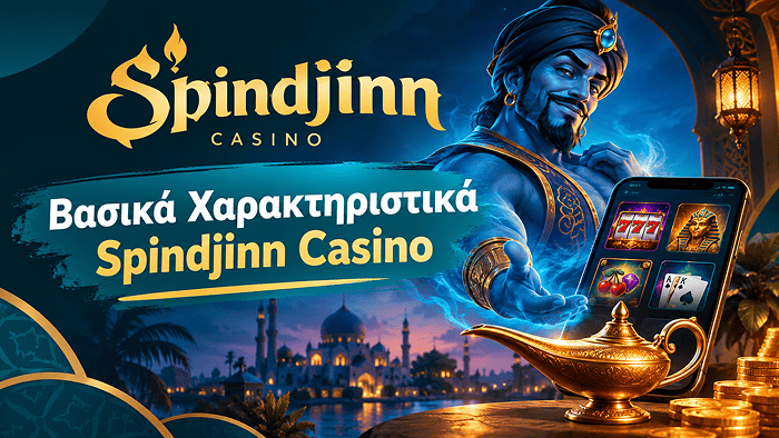 Χαρακτηριστικά online casino Spindjinn